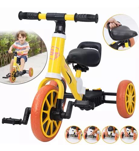 3 En 1 Triciclo Bicicleta Equilibrio Con Pedales Para Niños Meses sin