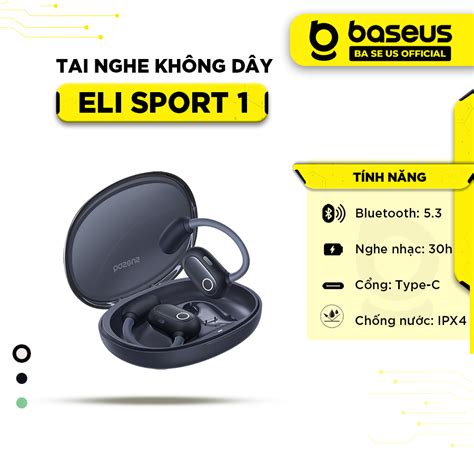 Tai nghe Bluetooth thể thao Baseus Eli Sport 1 Open Ear Bluetooth 5 3