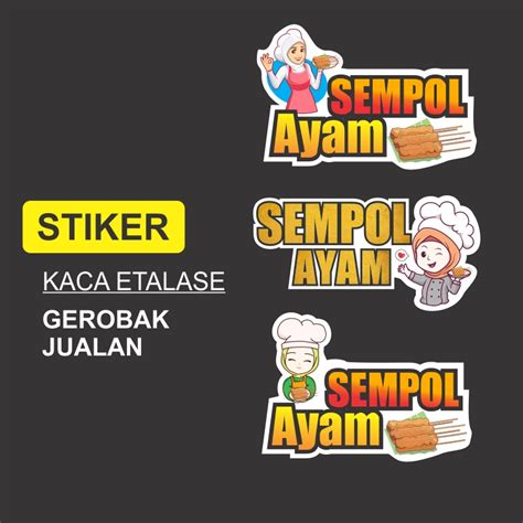 Jual Stiker Sempol Ayam Shopee Indonesia