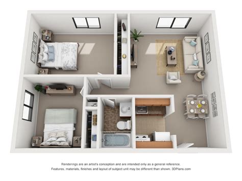 Bed And Den Apt Floor Plans Google Search Studio Apartment Floor