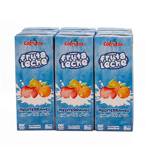 Zumos frutas leche Zumo de Frutas y Leche Mediterráneo 200 ml