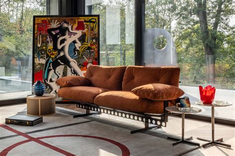 Poltrona Frau Revisits 80s Iconic Ouverture Sofa