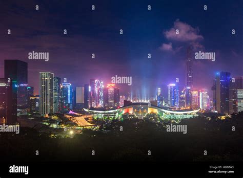 Urban Architecture Of Shenzhen China Stock Photo Alamy