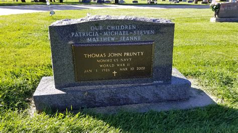 Thomas John Prunty 1926 2002 Find A Grave Memorial