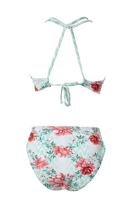 Bikini Con Tiras Florales