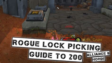 Classic WOW Lockpicking Guide 150 200 YouTube