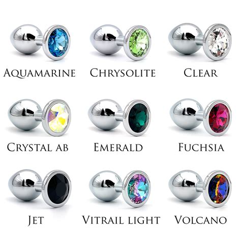 Swarovski Crystal Jewel Butt Plug Multicolor Diamond Anal Plug Sexy Erotic Jewelry Sex Toy