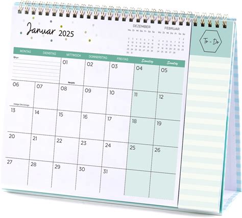 Tischkalender Kalender Monatskalender Von Januar