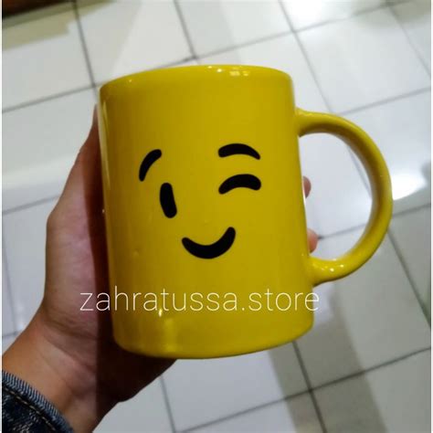 Jual Mug Keramik Emoji Emotikon Karakter Lucu Shopee Indonesia