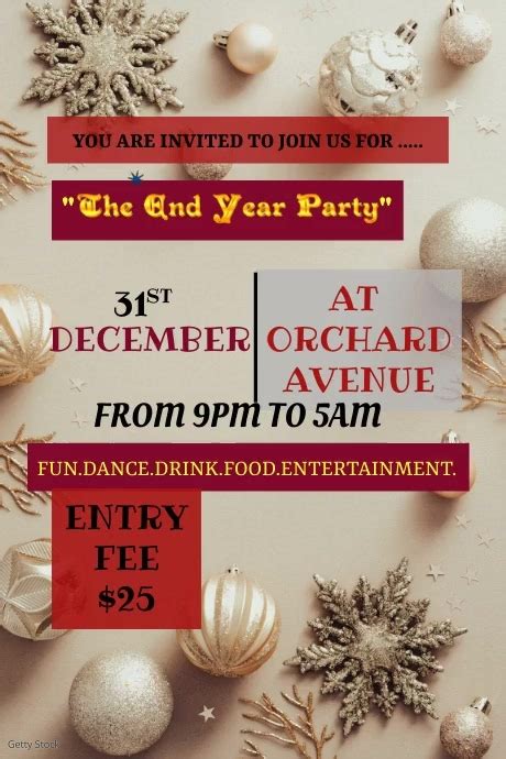 End Year Party Template | PosterMyWall