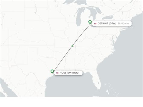 Direct Non Stop Flights From Houston To Detroit Schedules