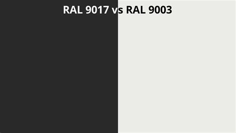 Ral 9017 Vs 9003 Ral Colour Chart Uk