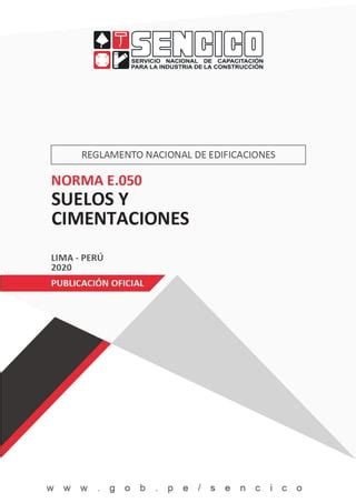 Norma E Suelos Y Cimentaciones Pdf