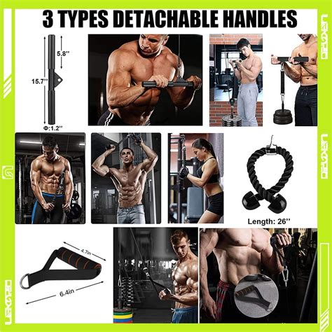 Buy Fitness Lat And Lift Pulley System Dual Cable Machine Loading Pin