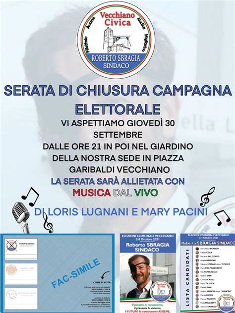 Serata Di Chiusura Della Campagna Elettorale Vecchiano Civica