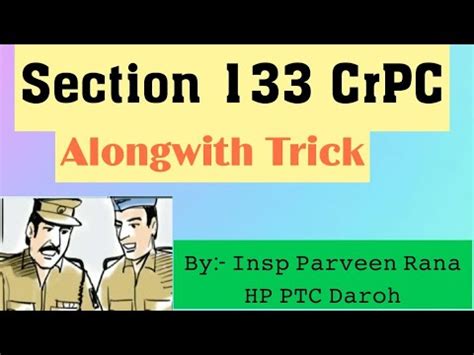 Section 133 CrPC Along With TRICK YouTube