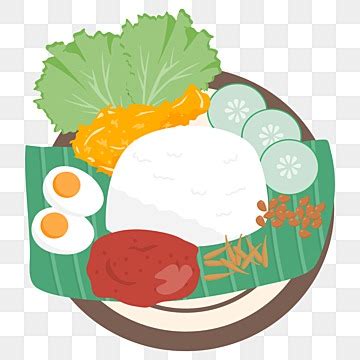 Indonesian Food Nasi Uduk Illustration Indonesian Food Nasi Uduk Png