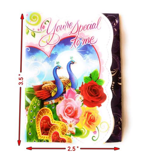 Cards Multicolor Pop-up Greeting Card With Envelop Vt20, Size: 10x7 cm ...