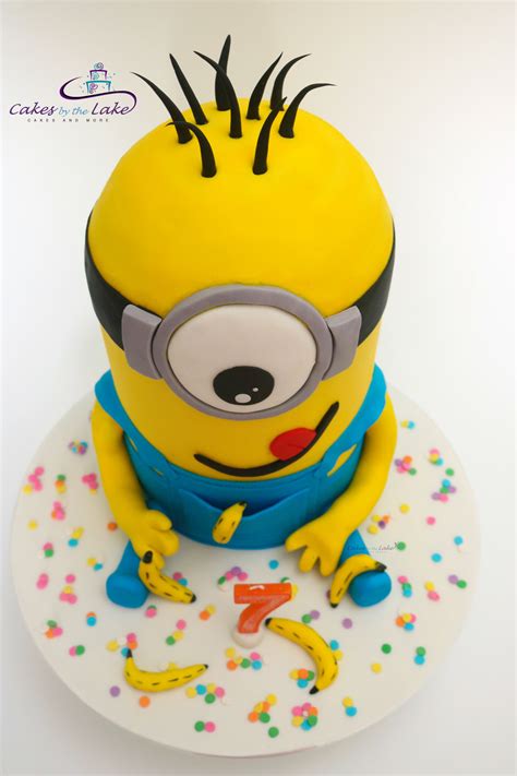 MIGHTY MINION CAKE We created this super cute minion cake this weekend ...