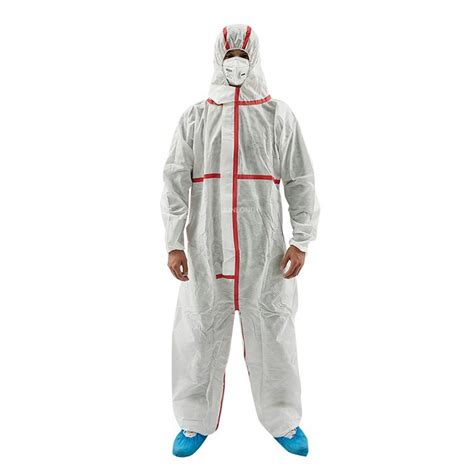 Coverall Hazmat Suit Protects Disposable Hospital Safety Full Body