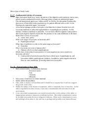 Micro Quiz 4 Study Guide Micro Quiz 4 Study Guide Ex 17 Antibacterial