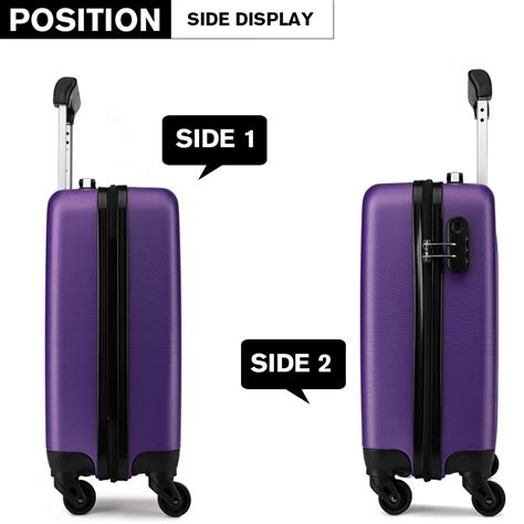 K1872l Kono Abs Hard Shell 24 Inch Suitcase With Spinning Wheels