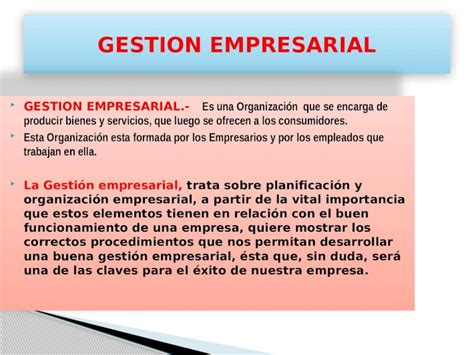 Pptx Diapositivas Sobre Gestion Empresarial Dokumentips