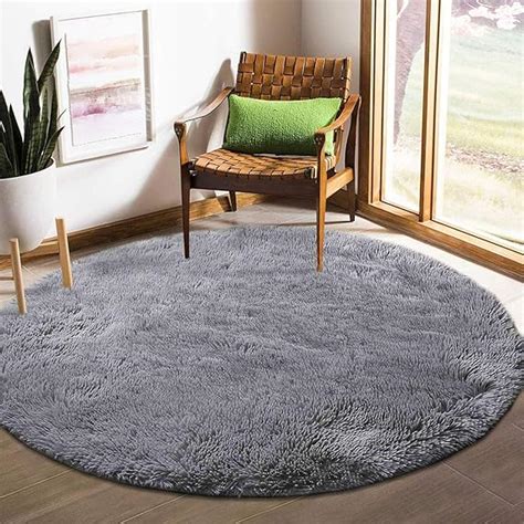 Tinyboy Hbq Runder Teppiche Hochflor Teppich Wohnzimmerteppich Langflor