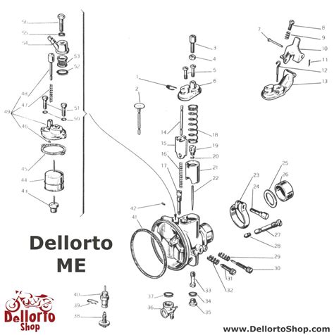 Dellorto ME Carburetor Parts