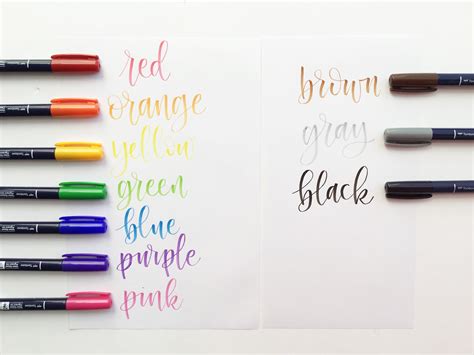 Tombow Fudenosuke Colors Are Here! - Amanda Kammarada