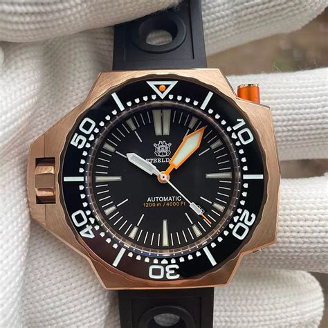 STEELDIVE SD1969S V3 Bronze ProPlof Automatic 1200m Diver Watch