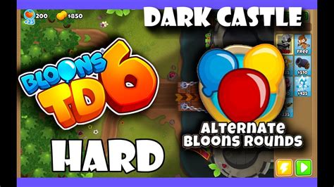 Bloons TD 6 Dark Castle Alternate Bloons Rounds Castelo Sombrio