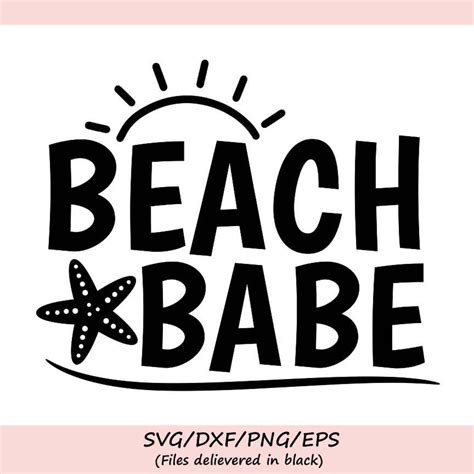Beach Babe Svg Summer Svg Beach Svg Summer Beach Svg Etsy
