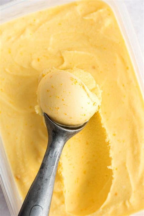 Homemade Orange Sherbet With Just A Few Ingredients Recipe Vegan