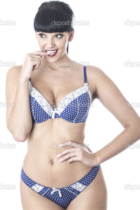 Pin Up Glamour Model In Lingerie Stock Photo Richardmlee
