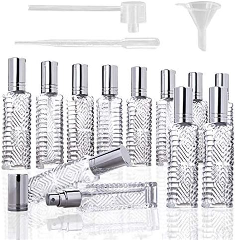 Amazon Pack Ml Oz Clear Black Refillable Perfume Bottle