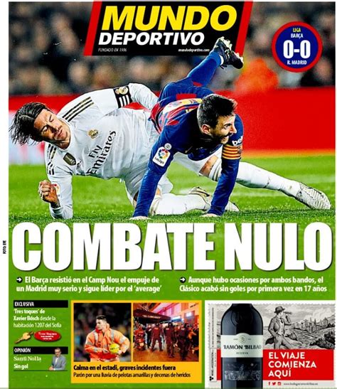 Portadas Diarios Deportivos 19122019 Marca As Sport Mundo Deportivo