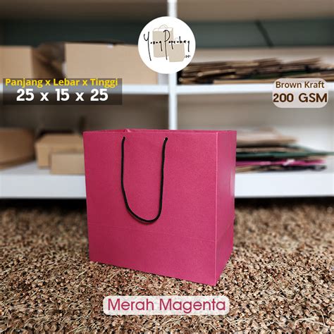 Jual Paper Bag Tas Kertas Paperbag Color Warna Series Kraft X X