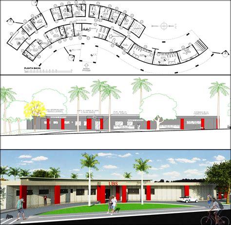 Projeto Arquitetônico Clínica Ubs Unidade Básica De Saúde