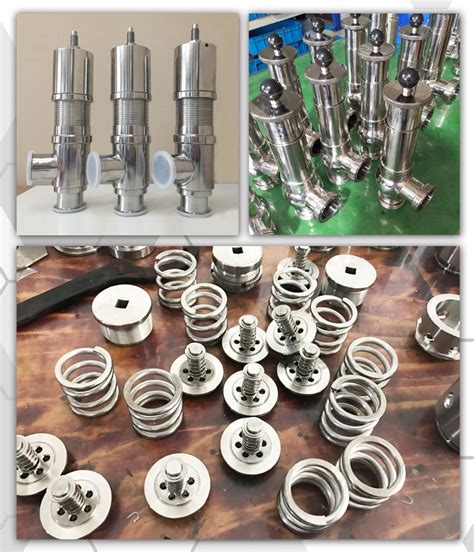 Stainless Steel Sanitary Grade Din Clamped Steam Safety Valve For Dairy