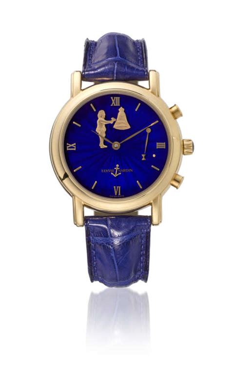 Ulysse Nardin A Rare And Attractive K Gold Automatic Hour Striking