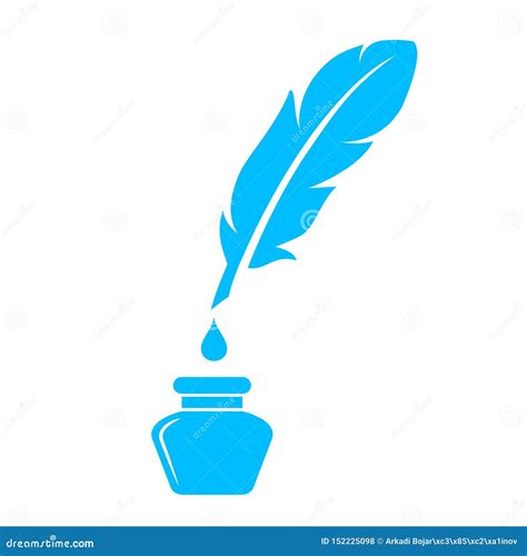 Quill Pen Vector Icon Stock Vector Illustration Of Logos 152225098