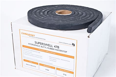 Superswell B Hydrophilic Butyl Waterstop Seal Corkjoint