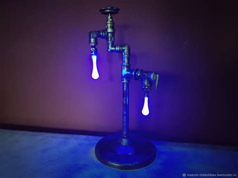 Светильник из труб в стиле индастриал, лофт "Water Drops" – заказать на ...