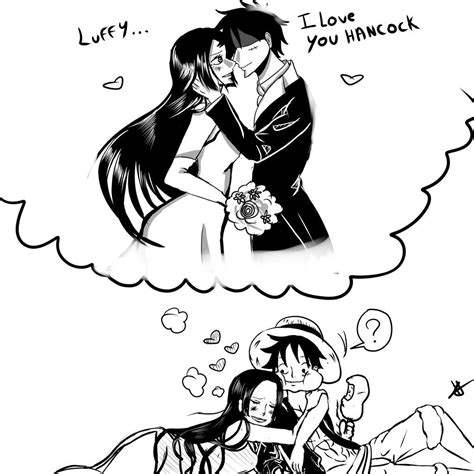 Luffy X Hancock Xd By Hafsouna On Deviantart Luffy And Hancock One Piece Comic Luffy