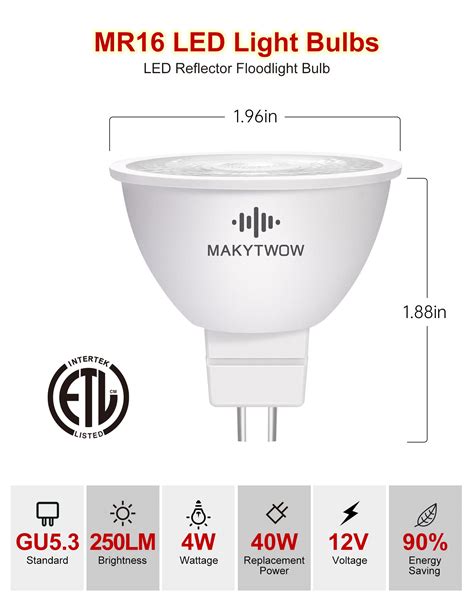 Red Mr16 Led Light Bulbs Gu53 Bi Pin Base Led