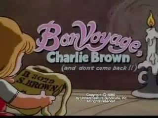 Pop Culture Vomit Bag!: Bon Voyage, Charlie Brown (and Don't Come Back ...