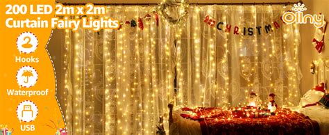 Ollny Curtain Fairy Lights Led M X M Usb String Light Indoor