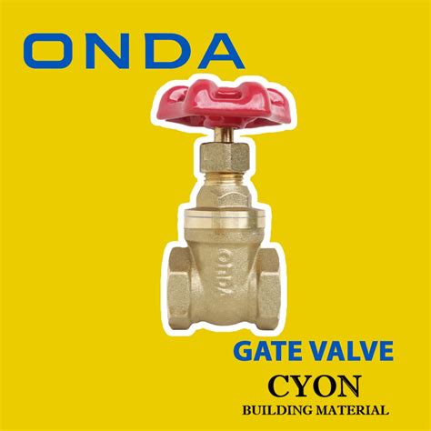 Jual Onda Gate Valve Kuningan Stop Keran Kran Pipa Shopee