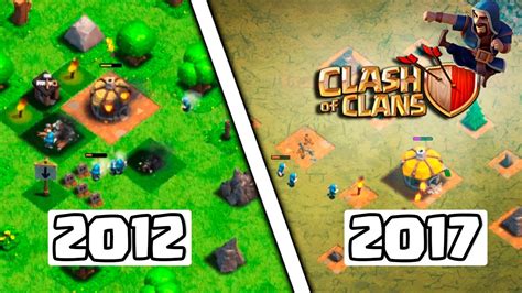 COMO ERA O CLASH OF CLANS EM 2012 PRIMEIRA GAMEPLAY DO YOUTUBE YouTube